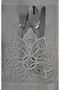 Linen Textured Luxury French Lace American Set - 8 Person, 9 Pieces - 6