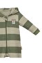 Baby Boy Striped Hooded Zippered 6-9-12-18 Months Baby Romper, Waffle Baby Romper - 4
