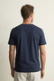 100% Cotton Single Jersey Pajama Top T-Shirt Compact Combed Cotton Men's Comfortable Fit Navy Blue Short Sleeve Offline Bask - 6