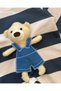 Baby Boy Teddy Bear Accessories Striped Bottom Snap Fasteners 3-6-9-12 Months Baby Romper 100% Cotton - 6