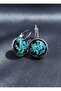 Steel Earrings with Real Flowers - 2
