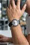 42mm Steel Case Men's Wristwatch |   Black Silicone Cord, with Calendar, 5 Atm - 4