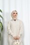Corded Fabric Zippered Knitwear Dress - 3