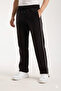Baggy Adjustable Elastic Men's Winter Sweatpants with Soft Fleece Inside and Stripe Detailing - 2