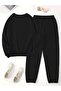 Women's Plus Size Relaxed Fit Mid-Size Print Tracksuit Set - 2