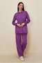 Pants and Belted Track Suit Set 45245