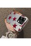 Redmi Note 13 4g Compatible Hard Acrylic Back Silicone Edge Lens Protection Five Star Pattern Case - 4