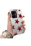 Realme C55 Compatible Hard Acrylic Back Silicone Edge Lens Protection Five Star Pattern Case