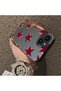 iPhone 14 Plus/15 Plus Compatible Hard Acrylic Back Silicone Edge Lens Protection Five Star Pattern Case - 4