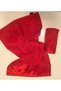 Red Heart Flowered Hand and Face Towel 2 Pieces 50X90 cm Wedding-Circumcision-Henna Towel - 3