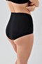 High Waist Corset Panties C19304 Black - 2