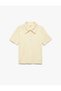 Cotton Slim Fit Short Sleeve Buttoned Heart Polo Neck T-Shirt