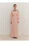 Collar Stone Embellished Powder Dress - 2
