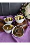 Round Snack Bowl Set of 4 Shiny 10X6Cm