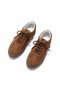 Tan Suede Genuine Leather Lace-Up Women's Casual Sneaker