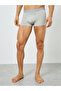 Men Grey Solid Cotton Trunks