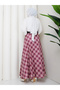 Plaid Patterned Belted Skirt Rc4017 - 8