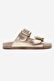 Lusino Women's Genuine Leather Slippers Gold - 2