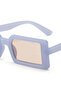 Women Rectangular Frame Sunglasses in Jelly Blue - 3