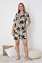 Women's 100% Cotton Short Sleeve Shorts Pajamas Set 19094 - 4