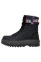 Women's Vegan Black Long Boots - the Night Is Still Young Design - 5
