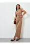 Women Beige Wide Leg Trousers