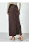 Women Brown Straight Fit Maxi Skirt - 4