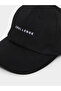 Black Embroidered Baseball Cap - 2