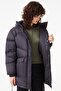 Down Fill Water Repellent Womens Jacket Black Water Repellent Stand Collar Hooded Goose down Women's Mon - 5