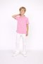 Boy's Suit Polo Collar T-Shirt White Pants