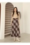 Plaid Patterned Winter Cashmere Skirt