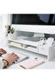 Desktop Laptop Stand & Organizer Shelf, Multi-Compartment Monitor Riser with Drawer & Storage Rack f - 5