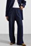 Metal Buttoned Soft Denim Jacket Trousers Dark Blue 9401-Tk - 6