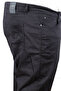 Mode XL Large Size Men's Linen 5-Pocket Barcelona Trousers 25902 Black - 3