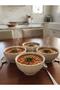 6-Person Ceramic Soup Presentation Serving Bowls Cream - 3