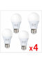 مصباح LED ذكي موفر للطاقة بقوة 18 واط، أبيض دافئ، قاعدة E27، يعمل بجهد 220-240 فولت، إضاءة داخلية عالية السطوع للمنزل
