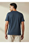 Men Slim Fit Crew Neck Short Sleeves Popcorn Textured T-shirt - 3