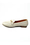 102 Gray Leather Women's Ballerinas - 3