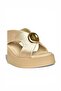 Y973965404 Beige Fabric Padded Sole Women's Slippers - 8