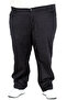Mode XL Large Size Men's Linen 5-Pocket Barcelona Trousers 25902 Black