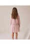 Girl's Velvet Ribbon Detailed 100% Cotton Piece Fabric Tutu Skirt Lined Holiday Dress - 5