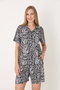 Women's 100% Cotton Short-Sleeve Shorts Pajamas Set 19108 - 6