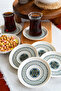 Bergama 6 Pieces Porcelain Tea Plates - 4
