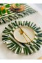 2 Pieces Green Striped Round American Serving Bowl / Soup Bowl - 4
