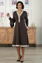Brown Fiyona Modal Fabric Dress