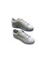 Men's Lace-Up Leather Shoes with White Leather Interior Stitching, Lightweight, White Faylon Sole - 3