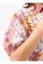 Floral Print Shirt Style Women Dress with Collar Viscose - 3