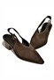 Y654300202 Brown Genuine Leather Suede Low Heel Western Shoe