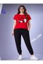 Women'S/Men's Wide Cut T-Shirt Tracksuit Tenbel Panda Printed Set