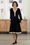 Black Fiyona Modal Fabric Dress - 3